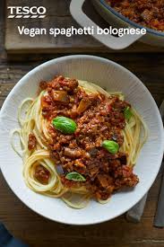 Shop in store or online. Vegan Spaghetti Bolognese Recipe Tesco Real Food Recipe Vegan Spaghetti Bolognese Recipe Recipes
