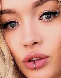 Silver Fake Lip Ring Body Jewelry Lip Ring Fake Lip Ring Fake Piercing Lip Jewelry Jewelry Fake Lip Piercing Gold Lip Ring Lip Jewelry Fake Piercing Fake Lips