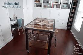 See more ideas about sewing rooms, craft room organization, craft room. Diy Industrial Work Table With Barn Wood Simply Designing With Ashley