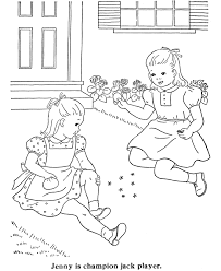 2 Girls Playing Colouring Pages Page 2 Childrens Colouring Book Vintage Coloring Books Coloring Books