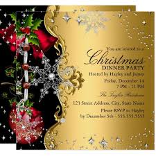 99 ($0.60/count) get it as soon as thu, jul 22. Red Green Gold Snowflake Christmas Dinner Party 3 Invitation Zazzle Com Christmas Dinner Party Christmas Invitations Christmas Dinner Invitation