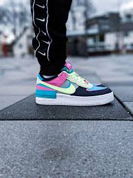 Look for the nike air force 1 shadow triple white to release on october 3rd at select retailers and nike.com. Nike Air Force 1 Shadow Multicolor Grailify