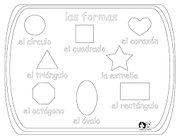 Free Printable Shapes For Preschoolers Spanish Lessons For Kids Preschool Spanish Learning French For Kids