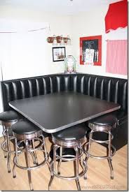 Obseussed Home Diner Reading Spot Kitchen Corner Booth Corner Booth Booth Dining Table