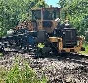 TRIPP Machine Pulling Out Railroad Ties