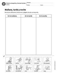 Manana Tarde Y Noche Actividades De La Vida Diaria Actividades De Orientacion Nociones Temporales