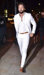 White On White On White For Evening Very Cool Mens Casual Suits Party Outfit Men Mens Outfits
