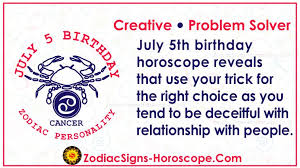 Famous cancer men/ famous cancer women. July 5 Zodiac Full Horoscope Birthday Personality Zsh