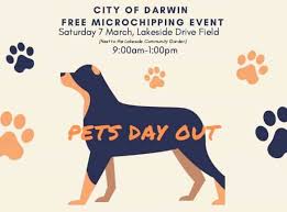Simply add your services and. Pets Day Out Free Microchipping Event Darwin Family Life