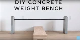 How To Build A Diy Convertible Concrete Weight Bench That Packs A Big Punch For A Small Space With A Minimalist Design Diy Home Gym Weight Benches Concrete Diy