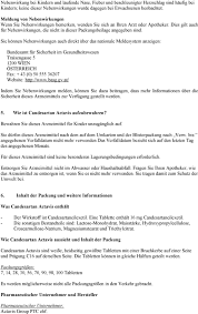 Gebrauchsinformation Information Fur Patienten Candesartan Actavis 16 Mg Tabletten Wirkstoff Candesartancilexetil Pdf Free Download