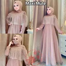 Model baju gamis terbaru 2021: Jual Gamis Brokat Modern Terbaru Agustus 2021 Bukalapak