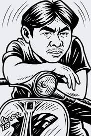 Josh Rogers the President of Vespa Club America. A lovely fella and he's  got a fantastic collection of Vespas.  https://www.facebook.com/VespaUSA/videos/251322663063594/