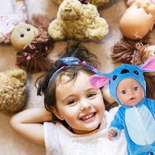 Doll Clothes Outfits Overalls for 14-17 Inch Baby Dolls, Doll Clothes with  Hhanger Socks, Blue Doll Clothes for 35-45 cm New Baby Dolls Girls Birthday  Easter Gifts : Amazon.co.uk: Toys & Games