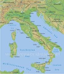 Physical Map Of Italy Italy Map Italy Map