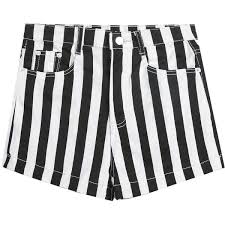 Black And White Striped Shorts Black White Vertical Stripe Pockets Shorts 23 Liked On Polyvore Featuring Shorts Bottoms Pants Black Shorts Outfit Wearing Black Black And White Shorts