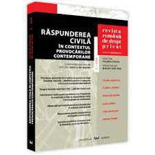 Revista națională de drept este o revistă cu caracter critic deschisă studiilor, analizelor şi cercetărilor aprofundate consacrate tuturor instituţiilor, de drept material şi procesual. Revista Romana De Drept Privat Nr 2 2020 Libraria Ujmag