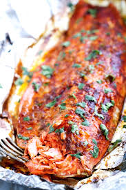 chili lime baked salmon in foil recipe