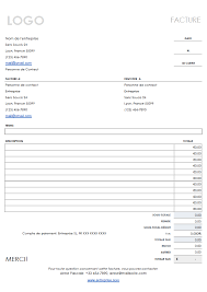 Exemples De Modeles De Facture En Format Word Excel A Telecharger Gratuitment Modeles Facture