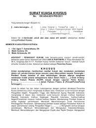 Misalnya surat kuasa untuk perwakilan pengambilan ijazah, pengambilan uang gaji. Contoh Surat Kuasa Khusus Laporan Polisi Id Lif Co Id