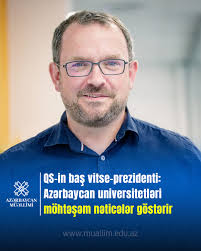 QS Quacquarelli Symonds”un baş vitse-prezidenti Ben Souter Azərbaycanın ali  təhsil müəssisələrinin beynəlxalq reytinqdəki mövqeyini şərh edib. Ətraflı  bio-dakı linkdən oxuyun. #AzərbaycanMüəllimi #QS2026 #AliTəhsil  #Universitet #Reytinq