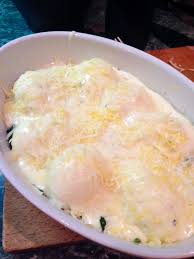 French Eggs Florentine Au Gratin Recipe Au Gratin French Eggs Cooking Inspiration