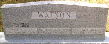 F3C William Lafayette “Roscoe” Watson (1920-1941)