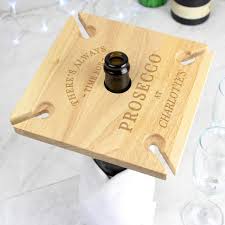 Target/kitchen & dining/wooden napkin holder (222)‎. Personalised Prosecco Four Prosecco Flute Holder Bottle Butler Perfect Gifts Online Personalised Gifts Shop