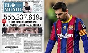 Messi's bumper contract, therefore, is worth on average up to £123m per year with all the bonuses included. Lionel Messi S Deal Set To Cost Barcelona A Staggering 492m When It Runs Out This Summer Daily Mail Online