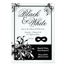 Black And White Invitation Black White Party Invitation Zazzle Com In 2020 Party Invitations Printable Christmas Party Invitation Template White Party Theme