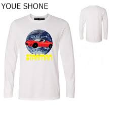 Elon Musk Spacex To Mars Starman Car T Shirt Astronaut Heavy Falcon Rocket Tshirt Homme Tesla Roadster Long Sleeve T Shirts Mens Tee Shop Online T