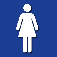 Male and female bathroom symbols. Womens Toilet Symbol Sign Ada Sign Depot