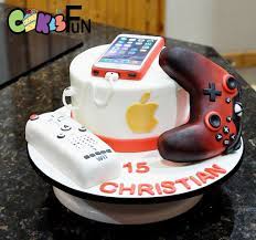 Just two layered cakes with buttercream and plain white fondant. Pin By Sinara Chavez On Kids Party Ideas Cake Boys 18th Birthday Cake Playstation Cake