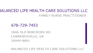 Eat well, include physical activity in your daily routine and get enough sleep. 1730618265 Npi Number Balanced Life Health Care Solutions Llc Lawrenceville Ga Npi Registry Medical Coding Library Www Hipaaspace Com C 2021