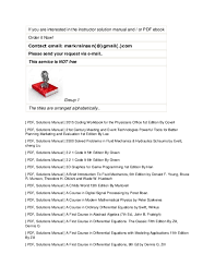 Biostatistics For The Biological And Health Sciences 2nd Edition Triola Triola Roy 2018 Pearson Pdf Instructor Solutions Manual Pdf Mark Rain Academia Edu