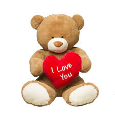 Bear is holding a read heart embroidered with 'te amo'. Valentine S Day Jumbo 35 Plush I Love You Teddy Bear Gitzy Walmart Com Walmart Com