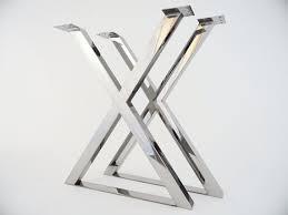 X Frame Table Legs Are Specially Hand Crafted And Prepared For You By The Balasagun Team They Are Made Table Legs Modern Metal Dining Tables Steel Table Legs
