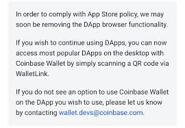 Apapple has removed another bitcoin application from the app store. Coinbase Wallet App Removing Dapp Browser Functionality Ethereum