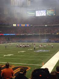 mercedes benz superdome section 124 home of new orleans saints