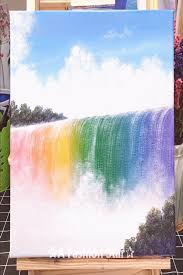 14 Best Painting Ideas Learn How To Painting Step By Step Step By Step Painting Painting Canvas Crafts Waterfall Paintings