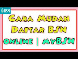 Pengguna juga boleh menjimatkan masa dengan pelbagai pautan perkhidmatan perbankan melalui internet. Cara Mudah Daftar Bsn Online Mybsn Youtube