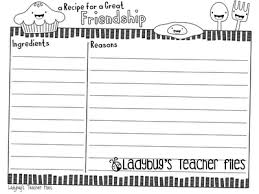 A Recipe For A Great Friendship Files To Share Kindness Lessons Friendship Lessons Elementary School Counseling