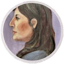 Profile study Bath Towel by Jane Wong