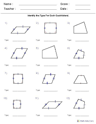 Adapted the exploration guide to make it user friendly to fourth graders. Geometry Worksheets Quadrilaterals And Polygons Worksheets Geometry Worksheets Quadrilaterals Worksheet Teaching Geometry