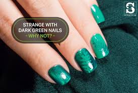 You can also choose from. Strange With Dark Green Nails Impressing Nails In 2018