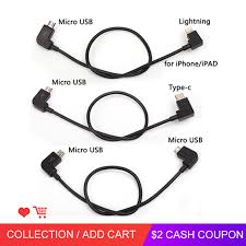 Data Cable For Dji Spark Mavic Pro Mavic 2 Air Mini Control Micro Usb To Lighting Type C Micro Line For Iphone Pad For Xiaomi Cable For Cable Datacable For Micro Usb Aliexpress