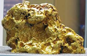 A native lump of precious metal. Gold Wikipedia
