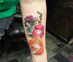 See more ideas about tattoos, cancer tattoos, ribbon tattoos. Cancer Ribbon Tattoo By Teresa Andrews Photo 23914