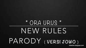 Lirik Parodi New Rules Versi Jawa Dua Lipa Lirik Lagu Lirik Lagu