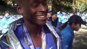 43-yr old Bernard Lagat talks after finishing 18th at 2018 New York City  Marathon